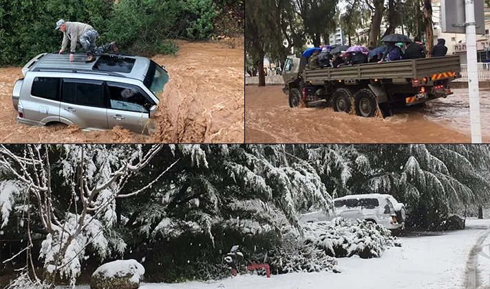 נזקי מזג האוויר ברחבי הארץ