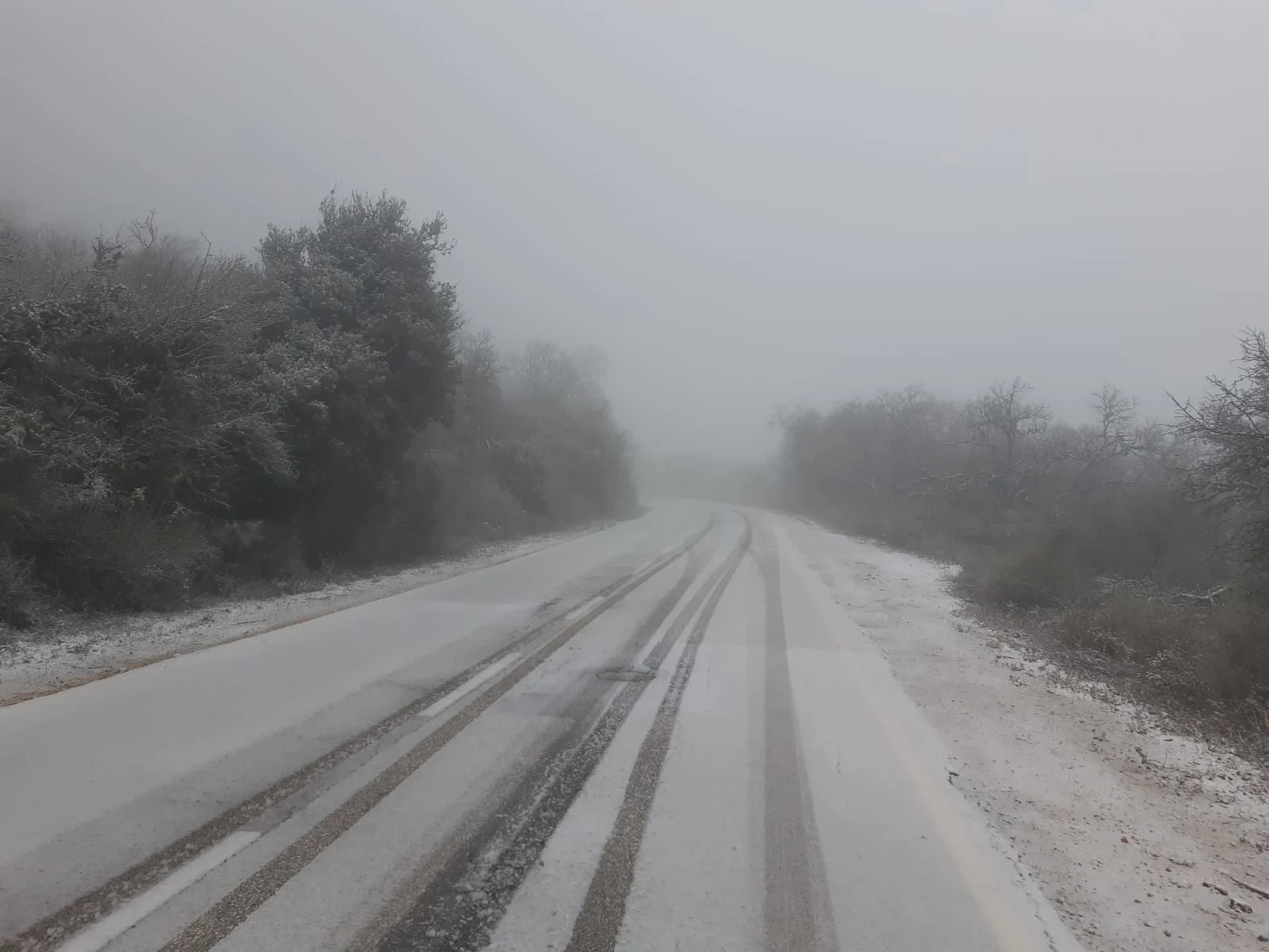 שלג, הר מירון, מירון