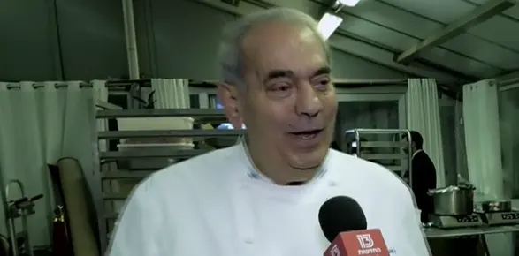 השף שלום קדוש, שעמד בראש הארוחה בבית הנשיא