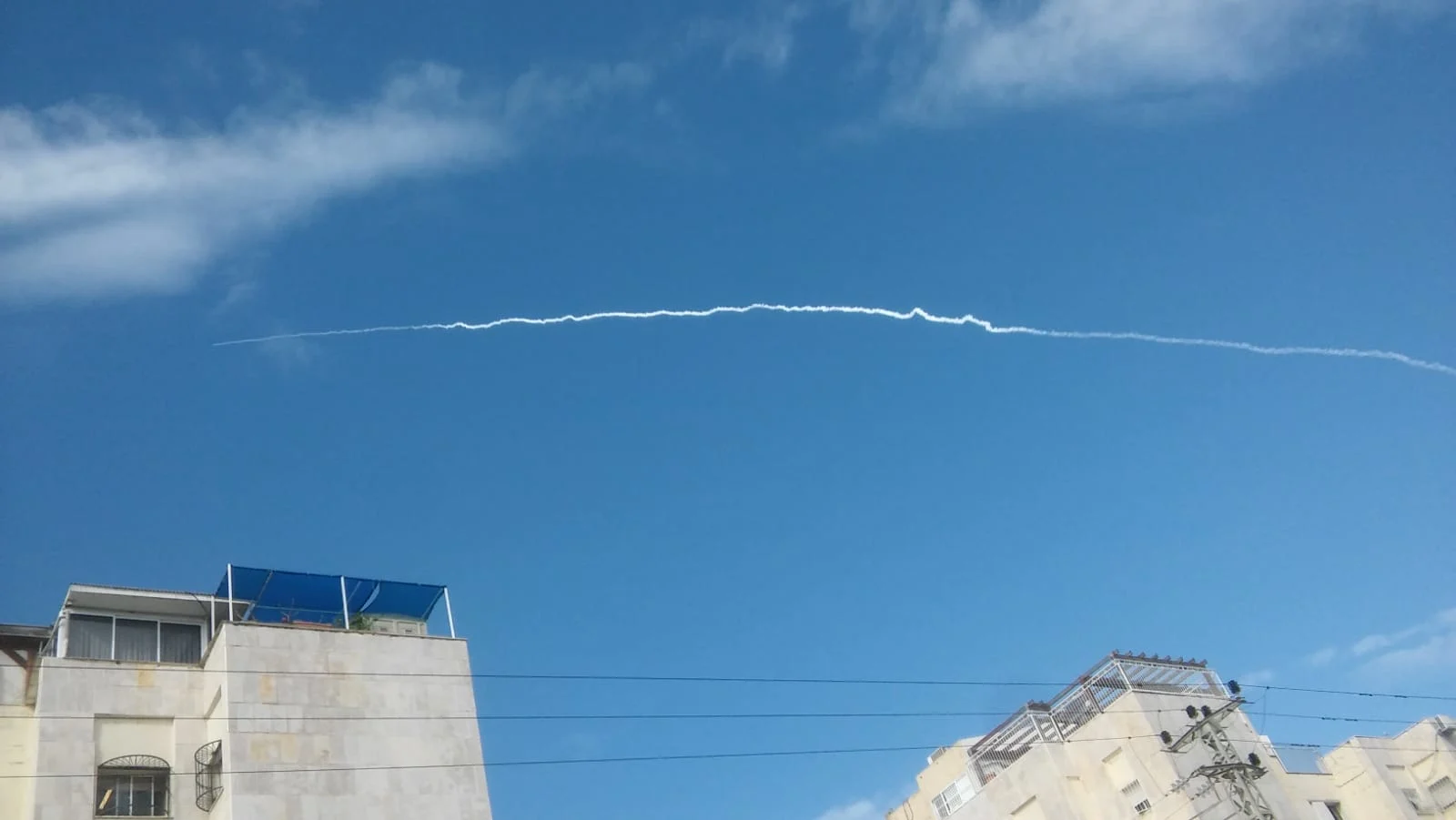 ניסוי טיל רקטי במרכז הארץ