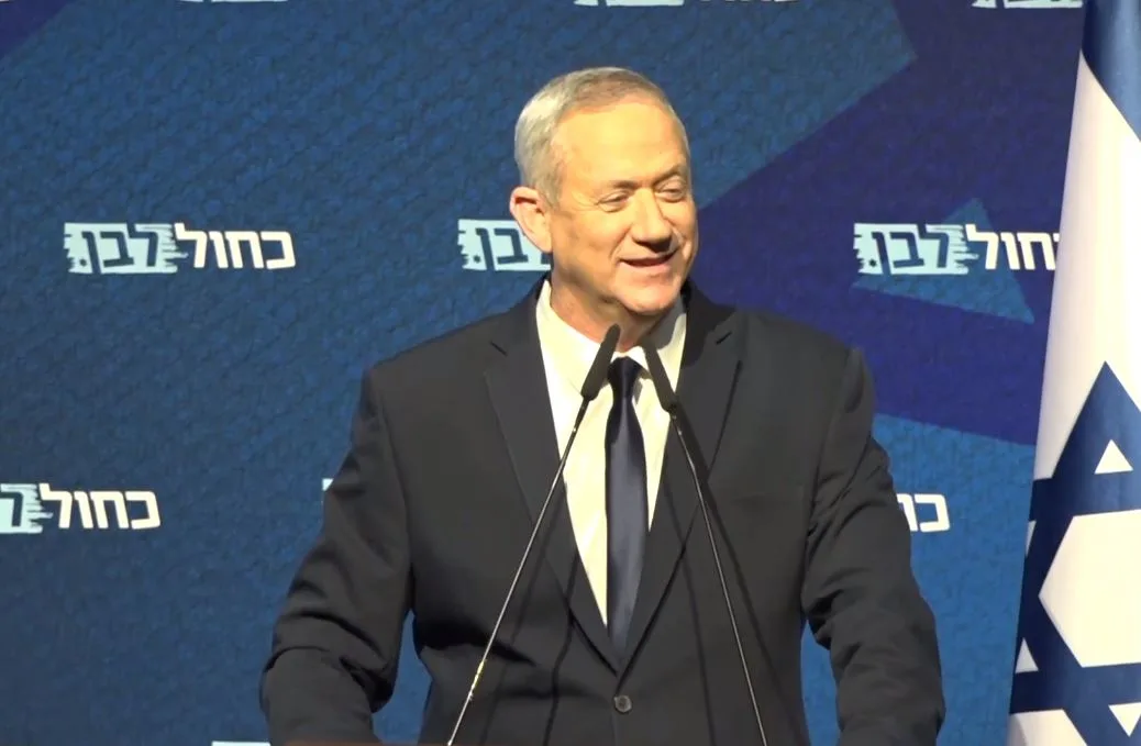 בני גנץ יו''ר כחול לבן