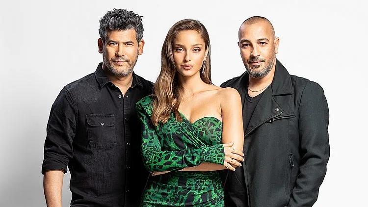 חנן סביון, גיא עמיר ונטע אלחמיסטר, השופטים בתוכנית ''קומדי סטאר'', ערוץ 13