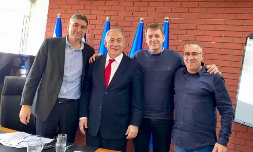 ראש הממשלה, תמיר עידאן, ראש מועצת שדות נגב, סגן ראש המועצה ארמי פרג׳ ושי חג‘ג‘, ראש המועצה האזורית מרחבים