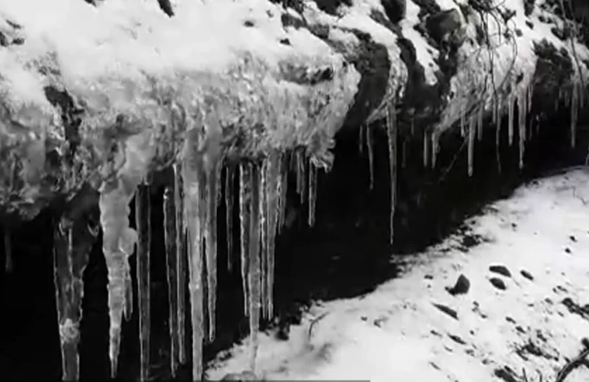 נטיפי קרח ברמת הגולן
