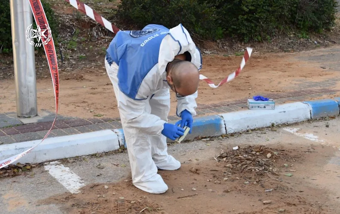 הזירה בה נרצח הגבר בפארק וולפסון בתל אביב
