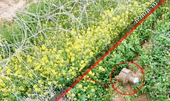 המטען חבלה שהניחה חוליית טרור סמוך לגדר המערכת בדרום רצועת עזה