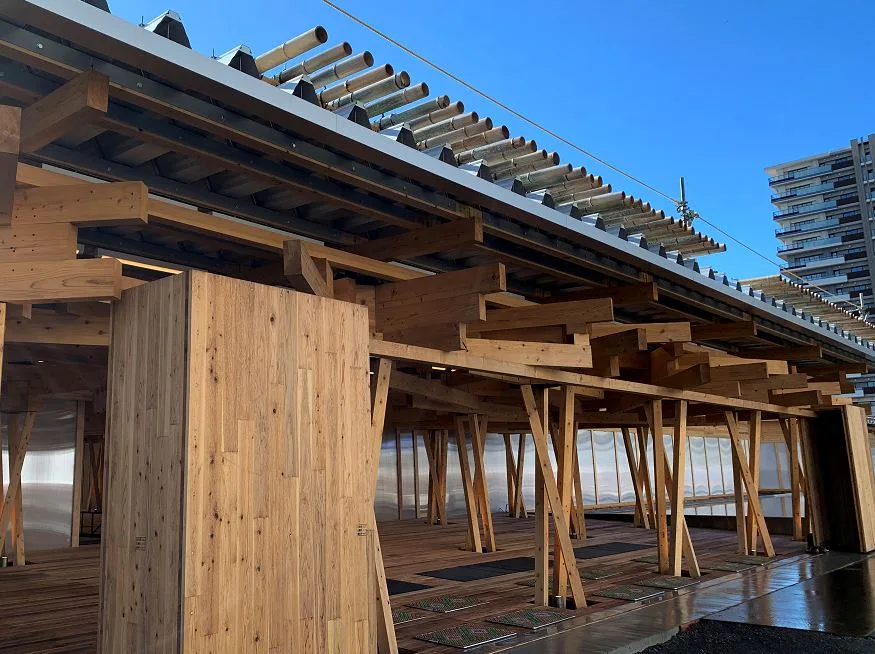 בניית הכפר האולימפי בטוקיו