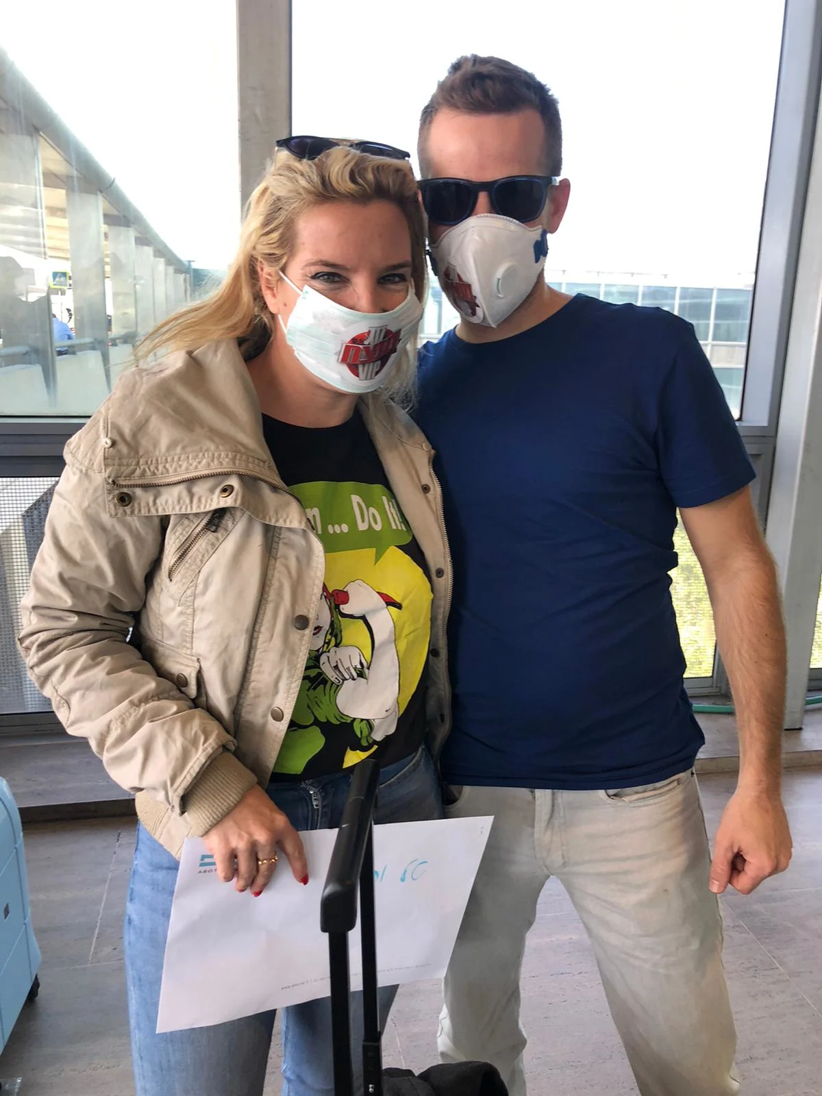 טל גלבוע ורועי שפרניק לפני צילומי זוג מנצח 2020