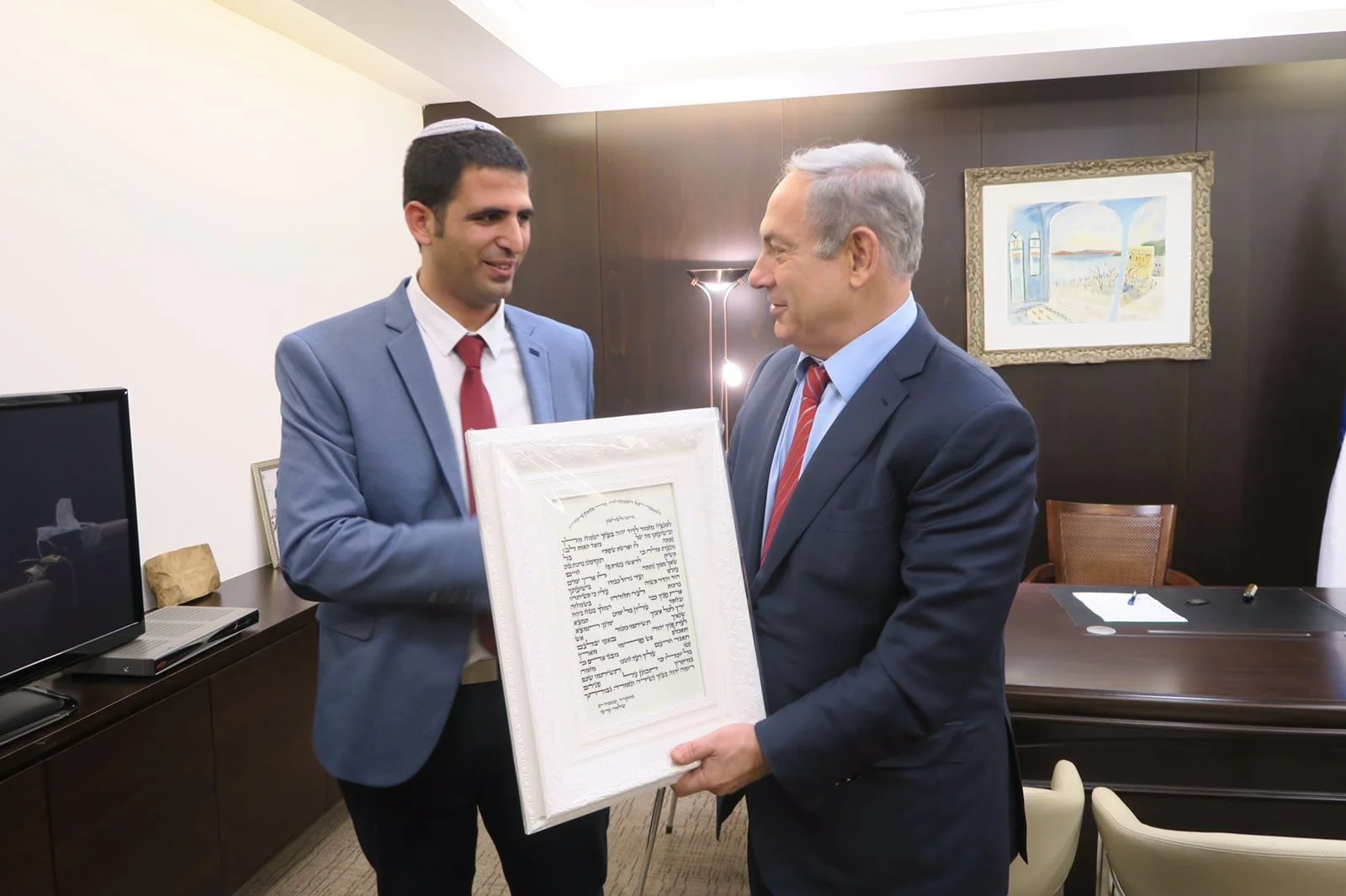 ראש הממשלה בנימין נתניהו וחבר הכנסת שלמה קרעי