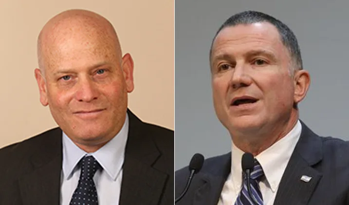יושב ראש הכנסת יולי אדלשטיין ויועמ''ש הכנסת איל ינון