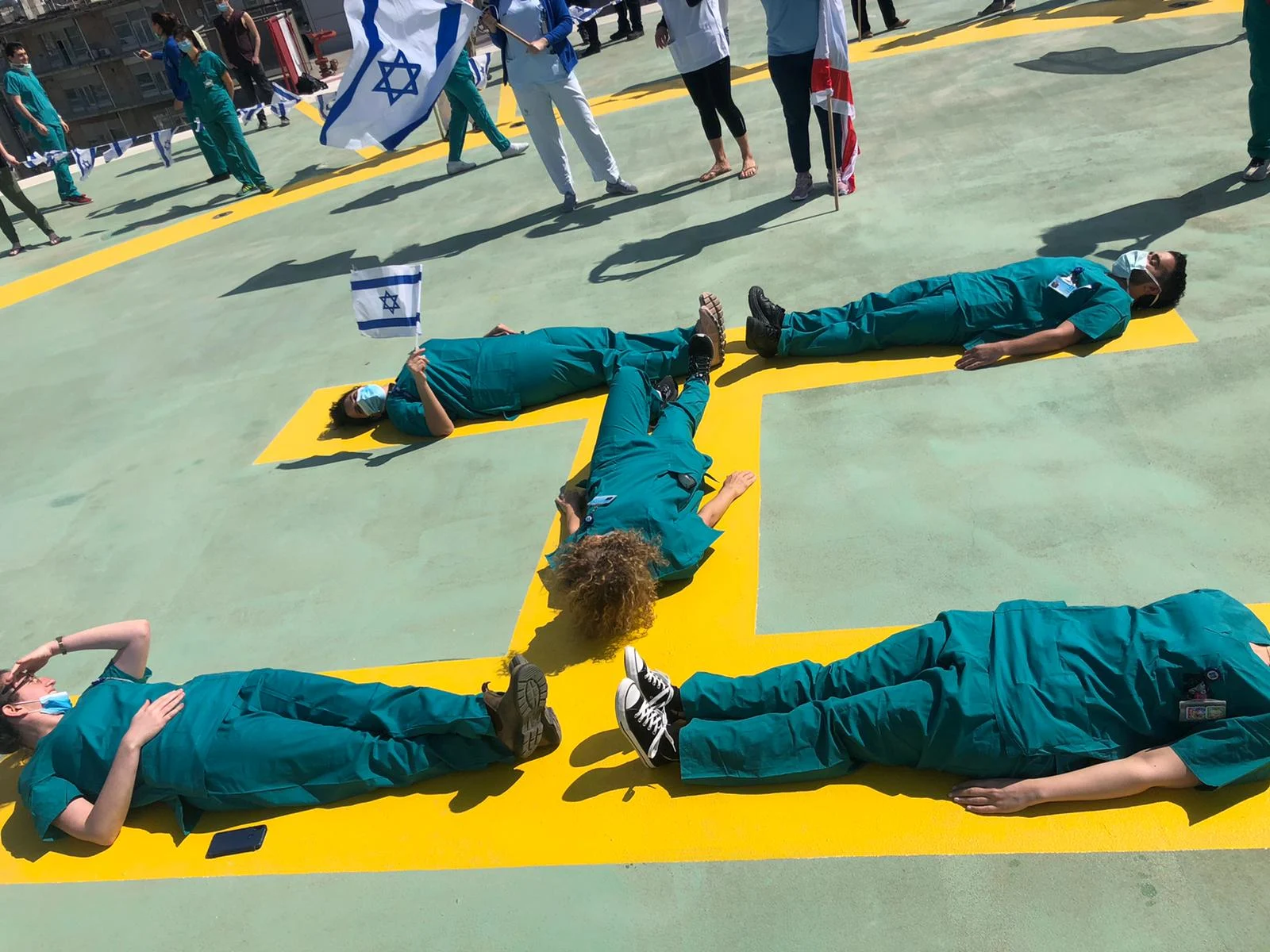 מטס יום העצמאות בבית החולים הדסה
