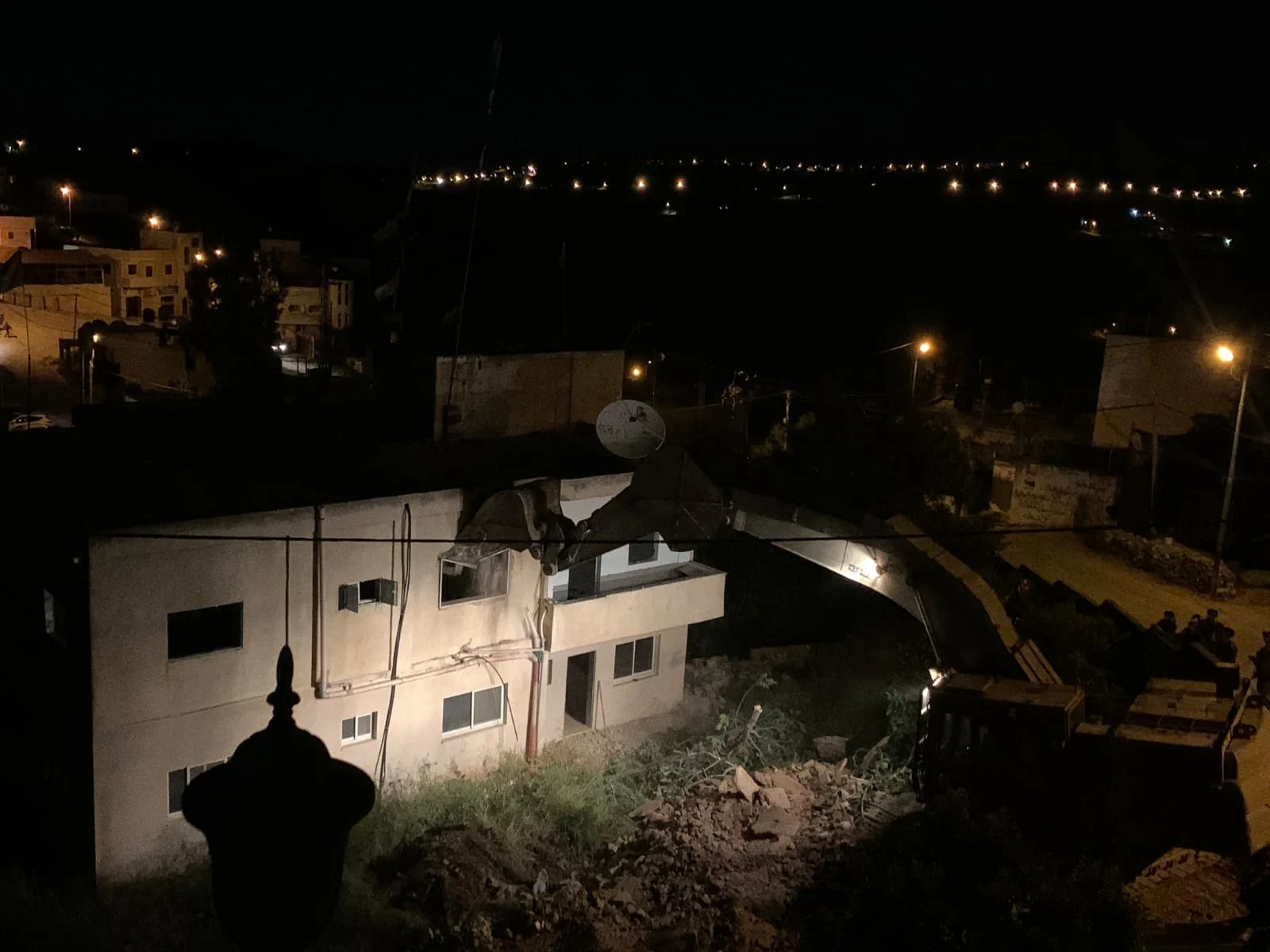 הריסת בית המחבל מהפיגוע שבו נרצחה רנה שנרב