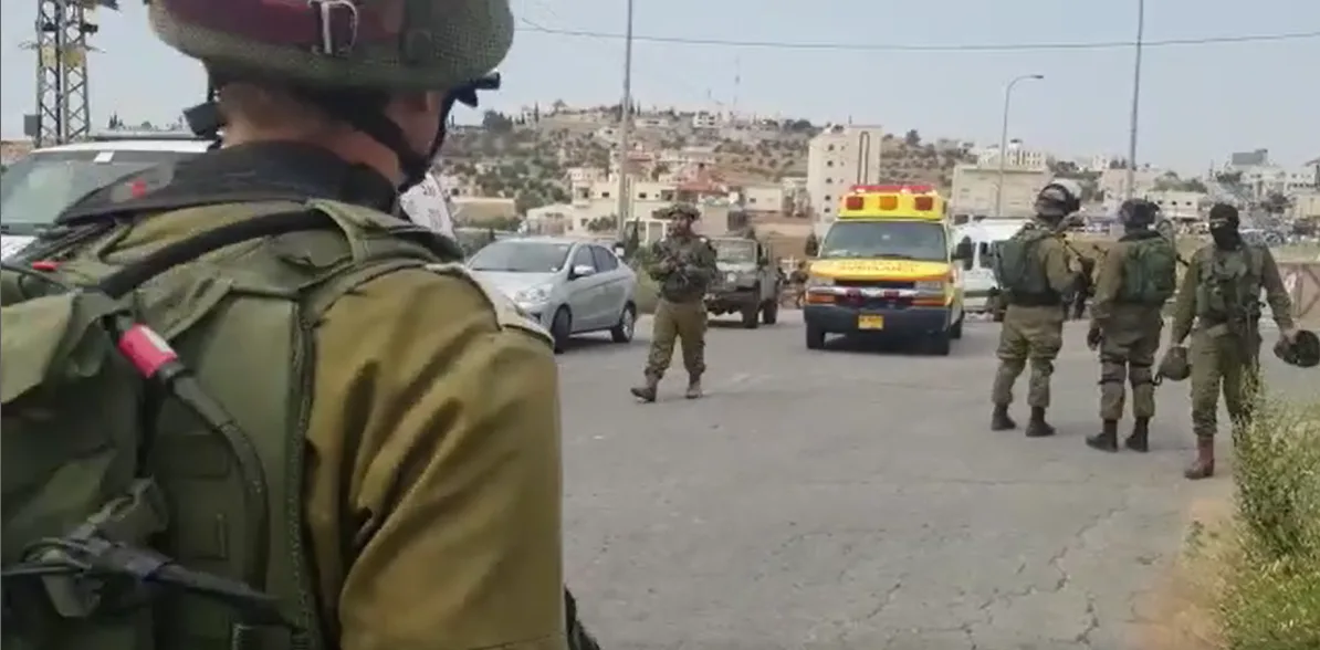 זירת הפיגוע בדרום הר חברון