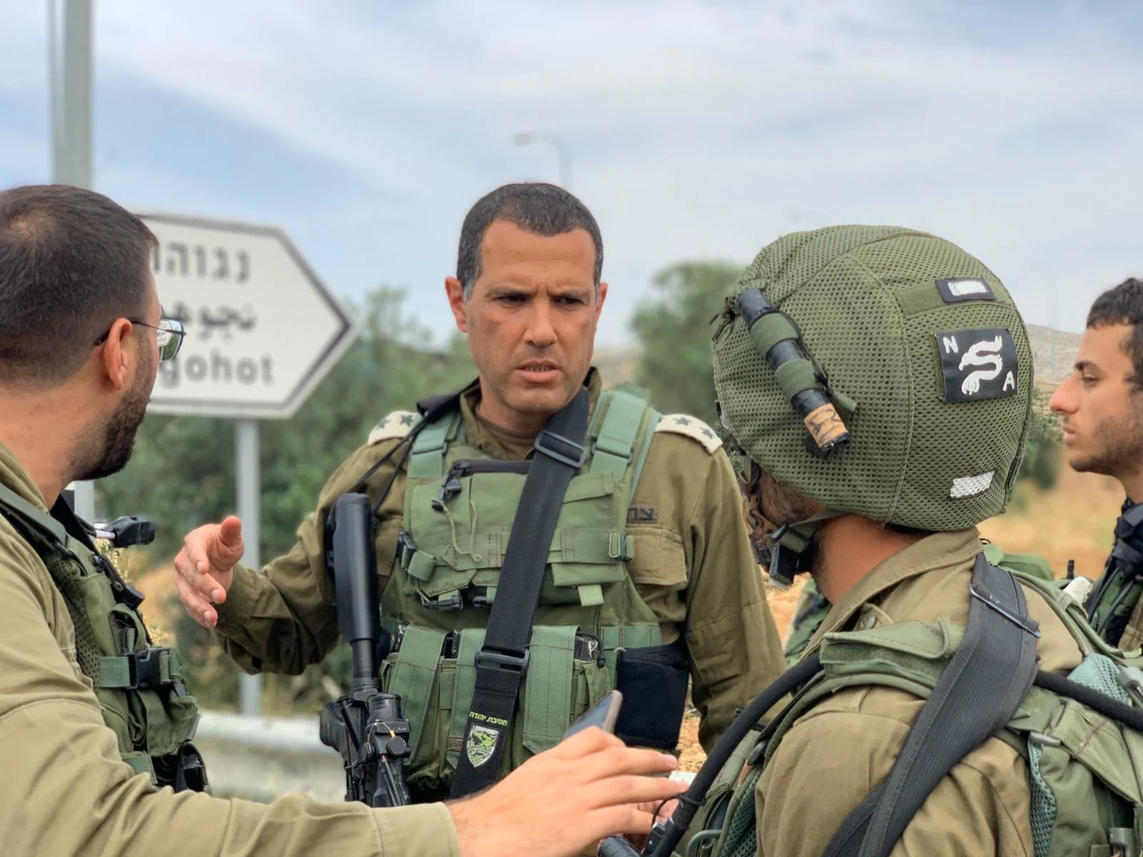 מפקד חטיבת יהודה אלוף-משנה איתמר בן חיים, בזירת הפיגוע
