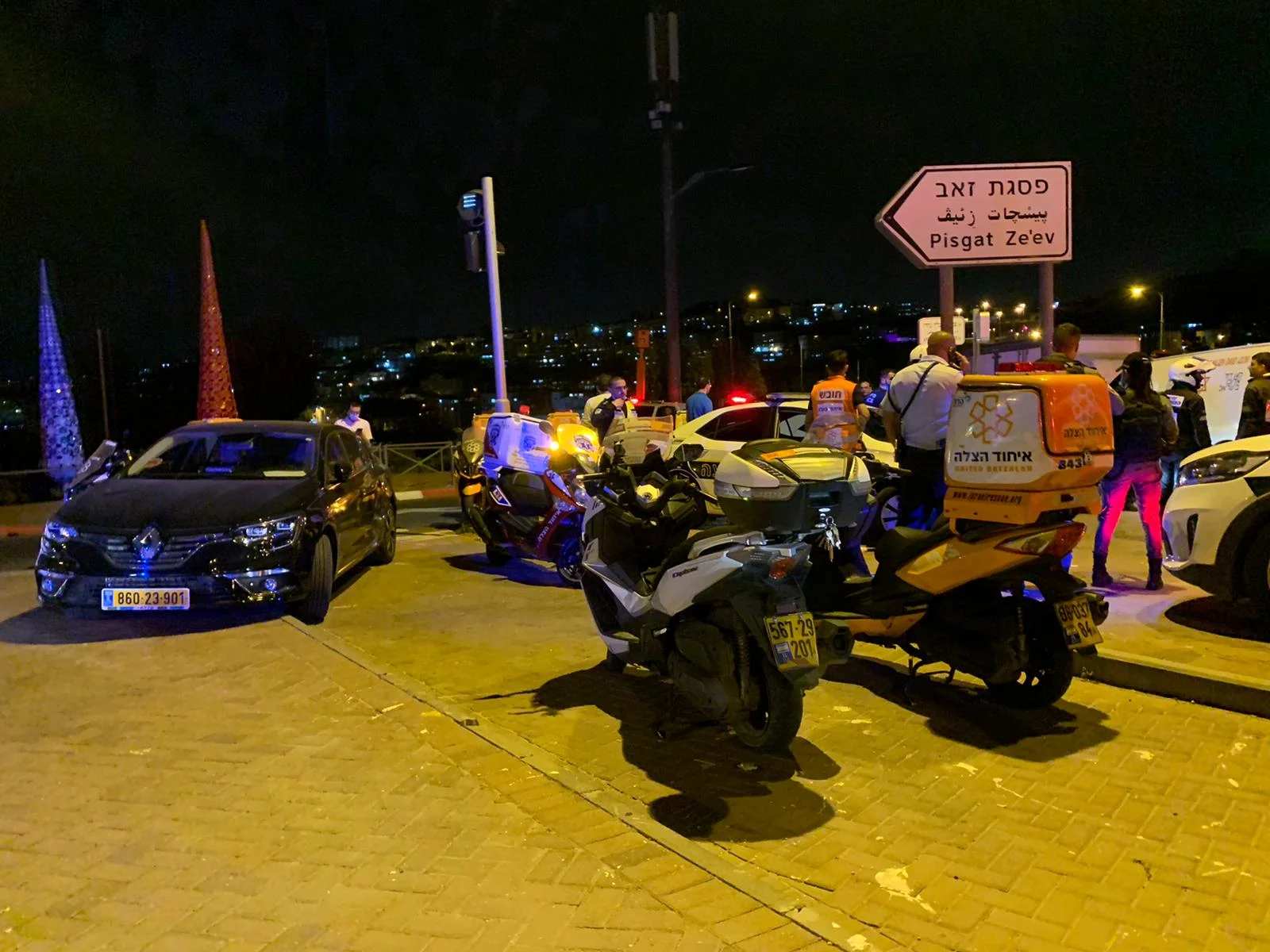 זירת האירוע בפסגת זאב