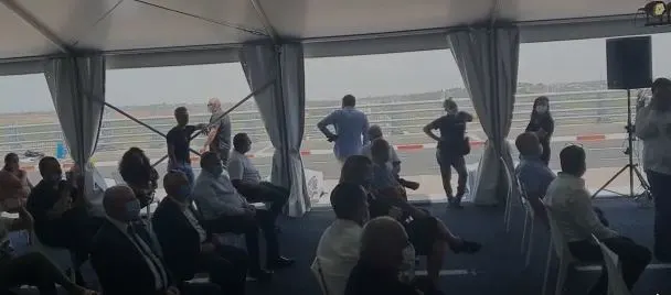 המשתתפים בחנוכת מחלף אשקלון צפון בהובלת שרת התחבורה מירי רגב