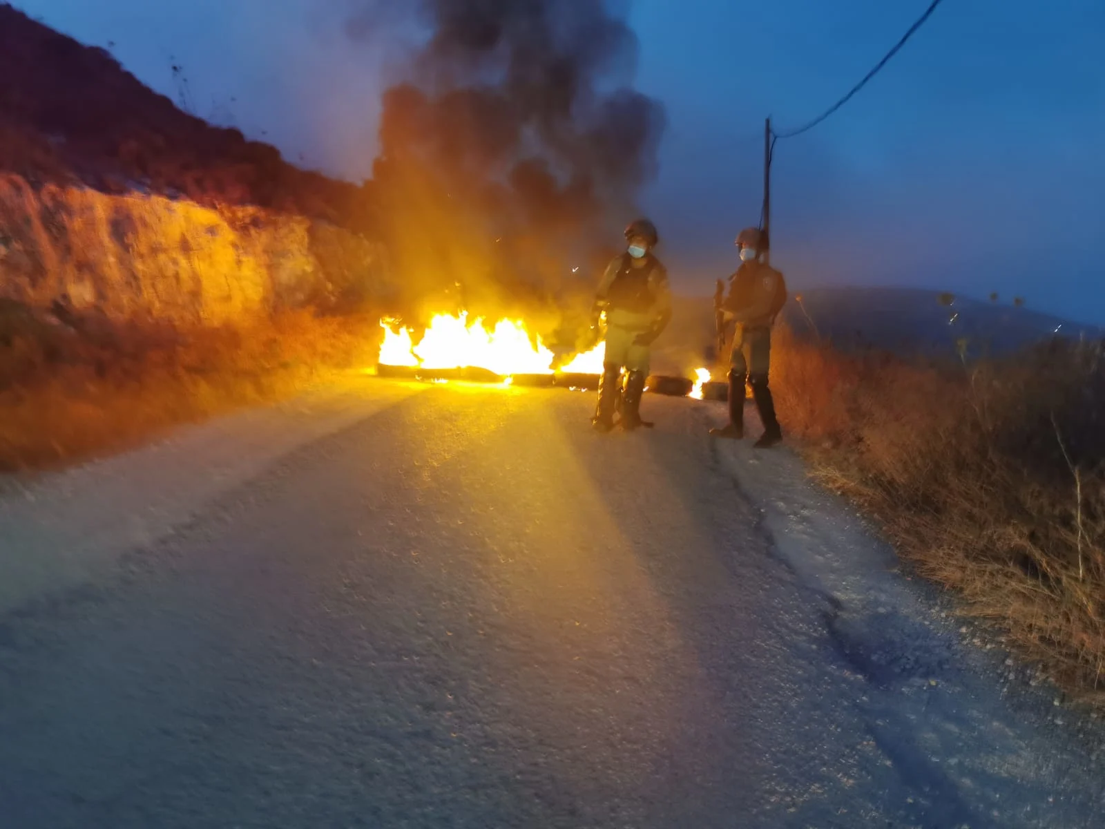 עימותים בין מתנחלים לכוחות הביטחון סמוך ליצהר
