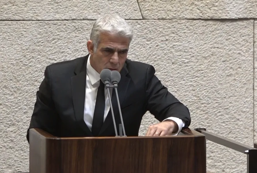 יו''ר האופוזיציה יאיר לפיד
