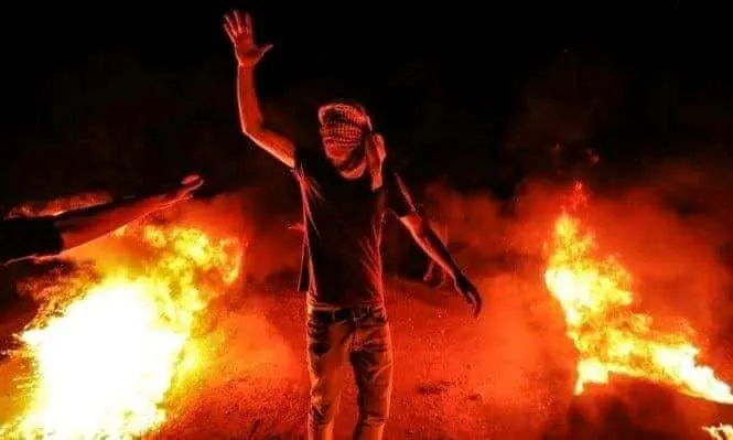 הפרות סדר אלימות בצפון רצועת עזה
