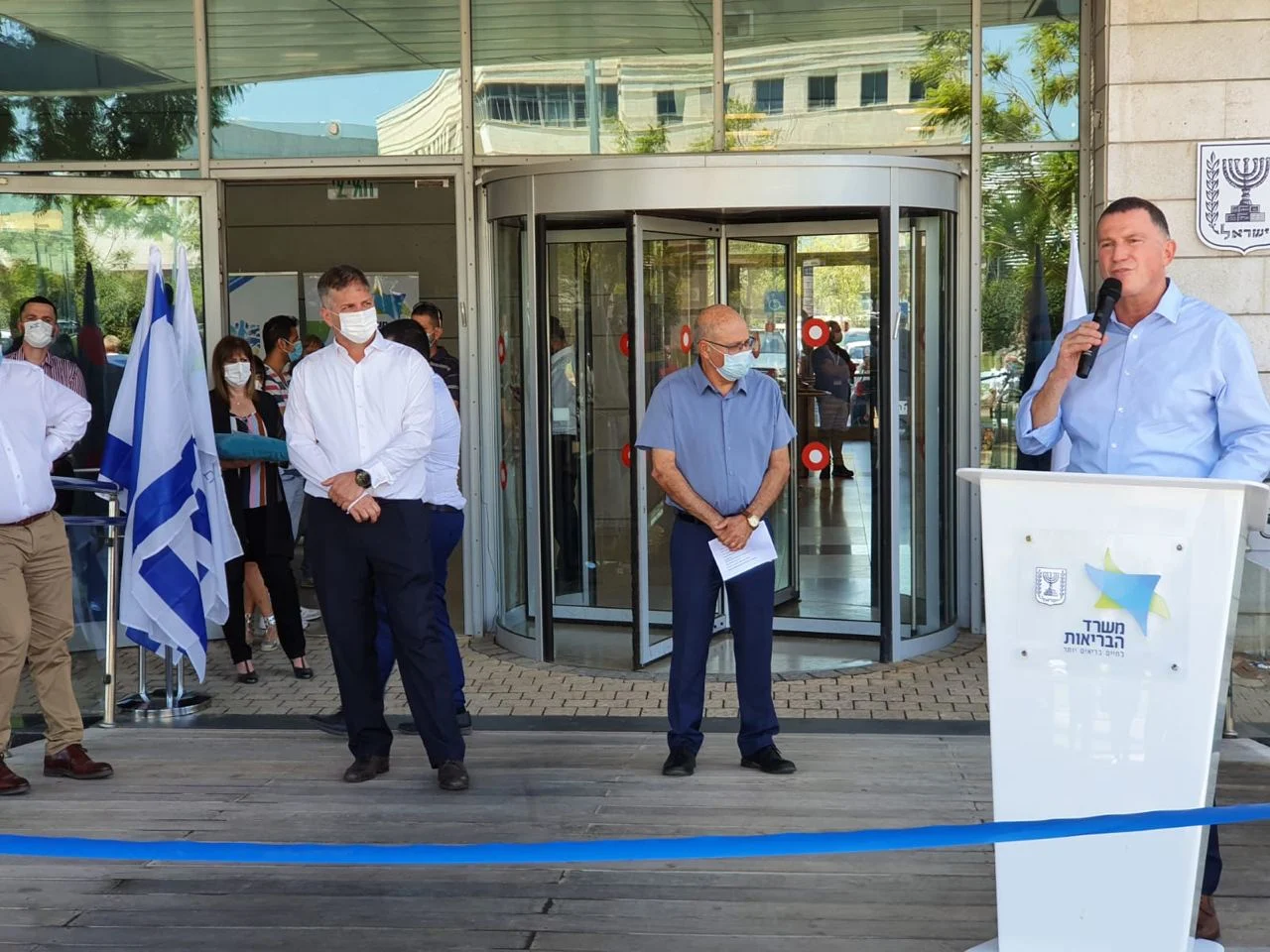 השר יולי אדלשטיין בטקס חניכת משל''ט