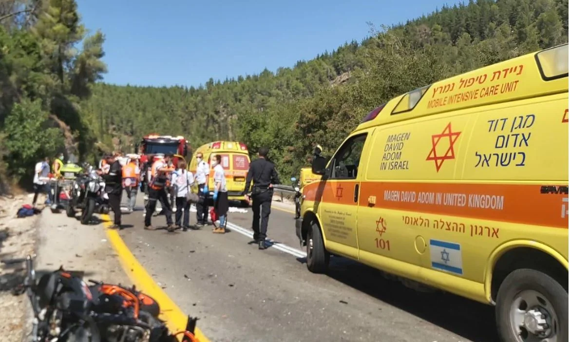 תאונת אופנוע סמוך לירושלים