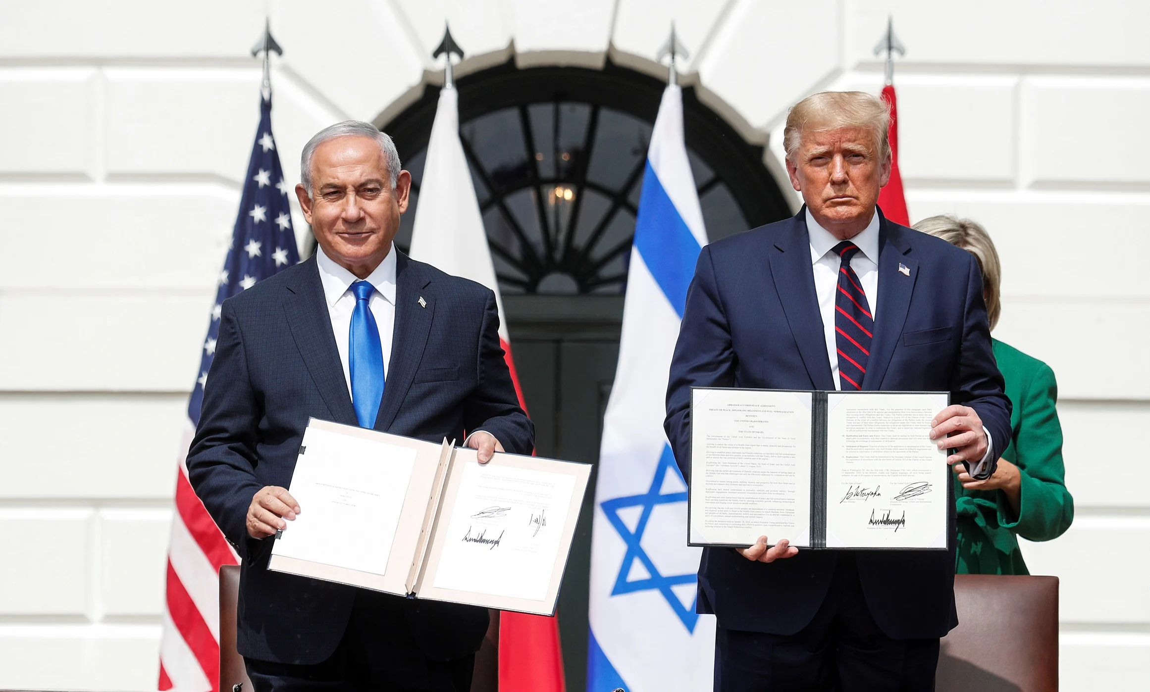 נשיא ארה''ב דונלד טראמפ וראש הממשלה בנימין נתניהו