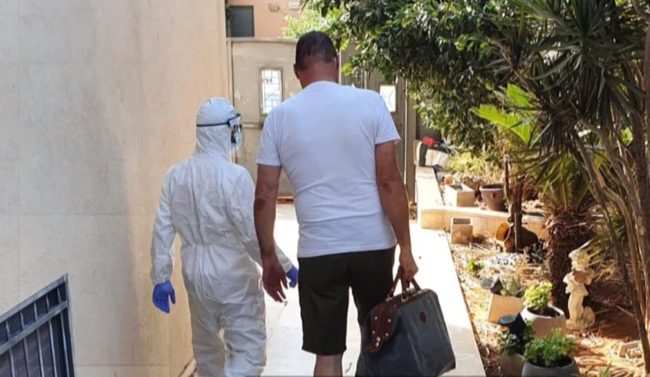 חיים קמחי בתמונתו האחרונה טרם נפטר ממחלת הקורונה בבית החולים