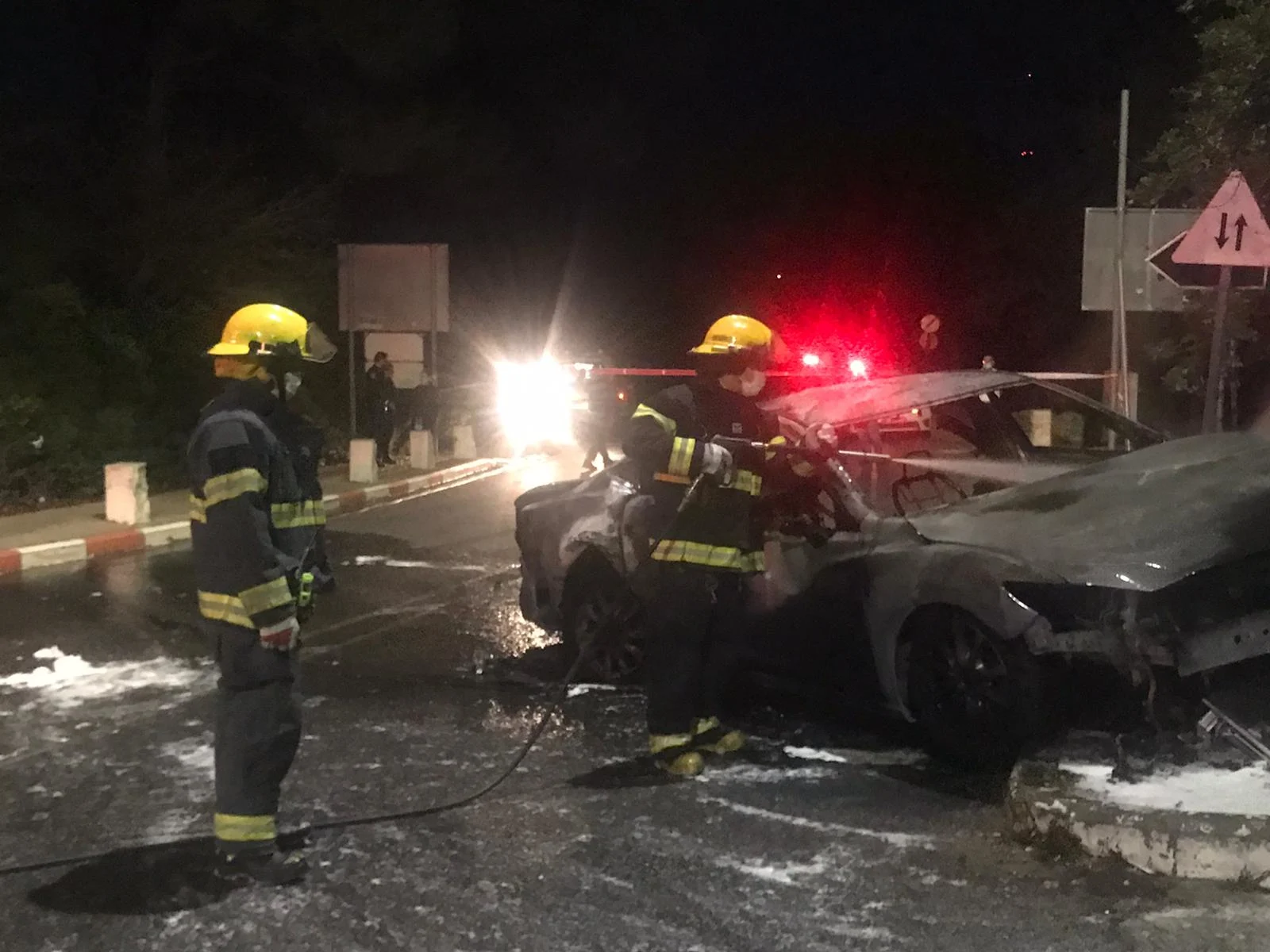 רכב שנשרף בחיפה