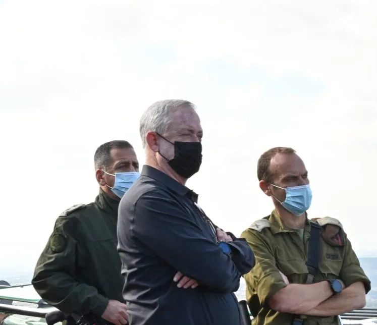 שר הביטחון בני גנץ בסיור בצפון