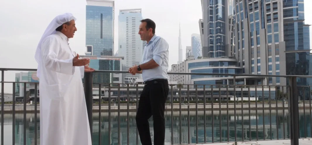 אודי סגל יחד עם ח'לף אל-הבתור