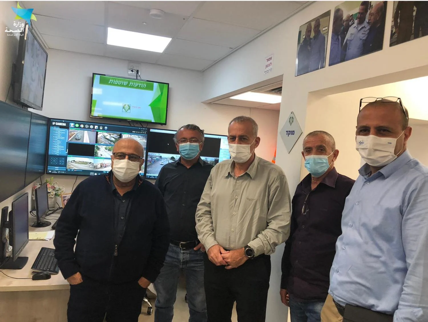 ממונה הקורונה פרופ' נחמן אש בביקור בדליית אל כרמל