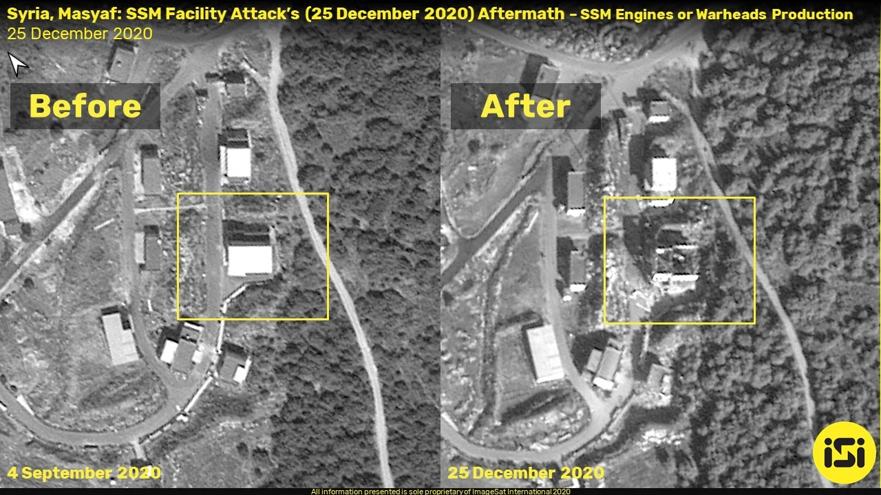 תמונות לוויין מהתקיפה שמיוחסת לישראל בסוריה