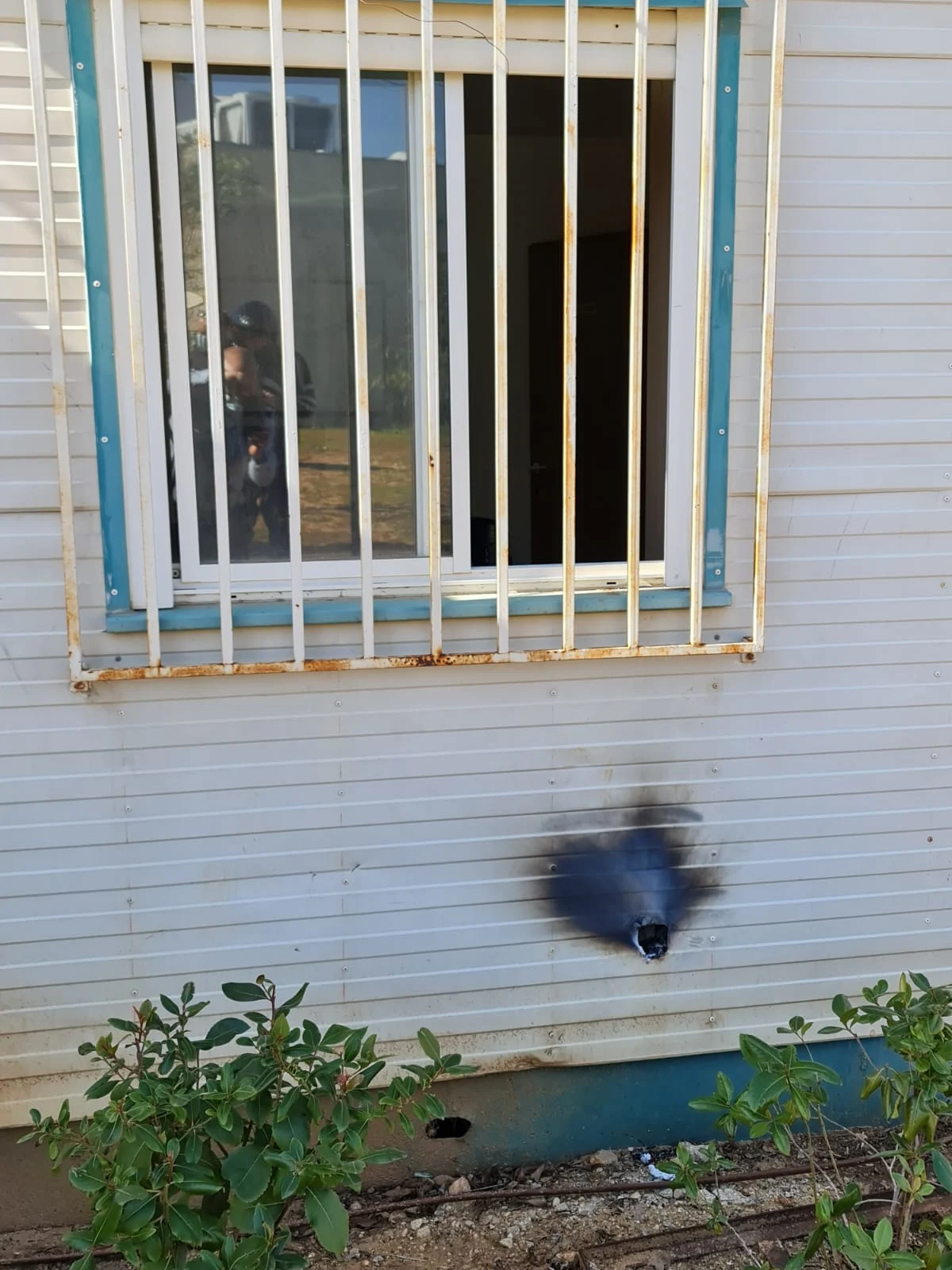 ניסיון הצתה של מבנה משטרתי בשטחים