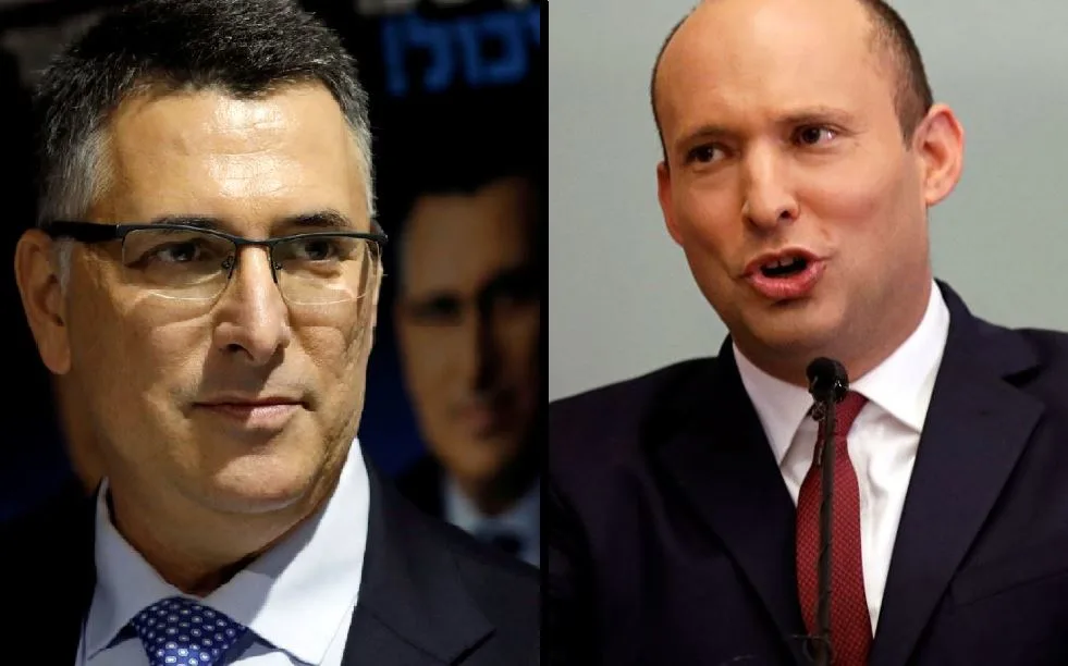 נפתלי בנט וגדעון סער