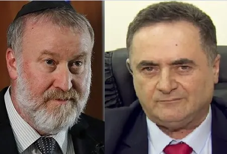 ישראל כ''ץ ואביחי מנדלבליט