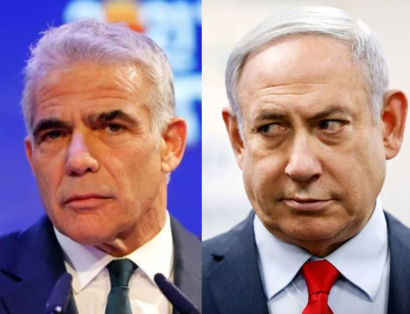 בנימין נתניהו ויאיר לפיד