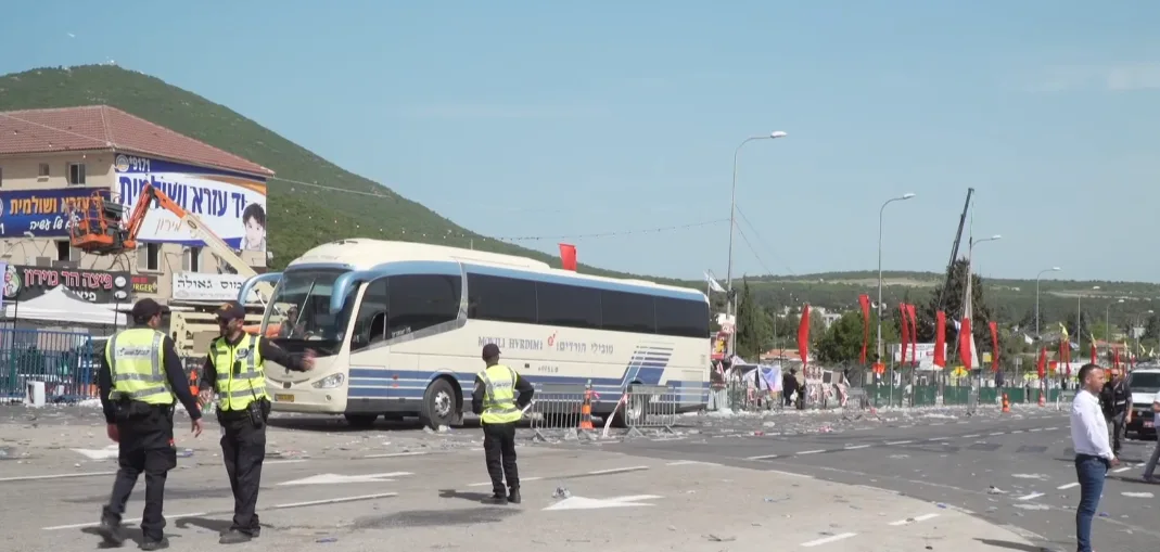 הר מירון בבוקר שלאחר האסון
