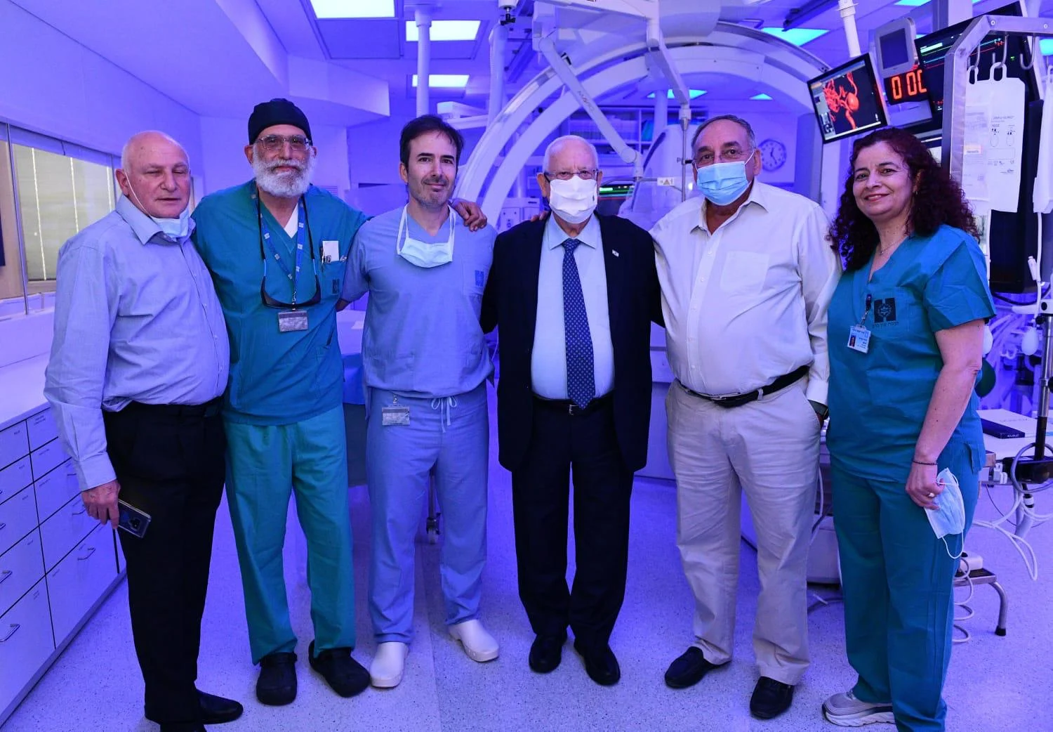 הנשיא ראובן ריבלין בבית החולים הדסה