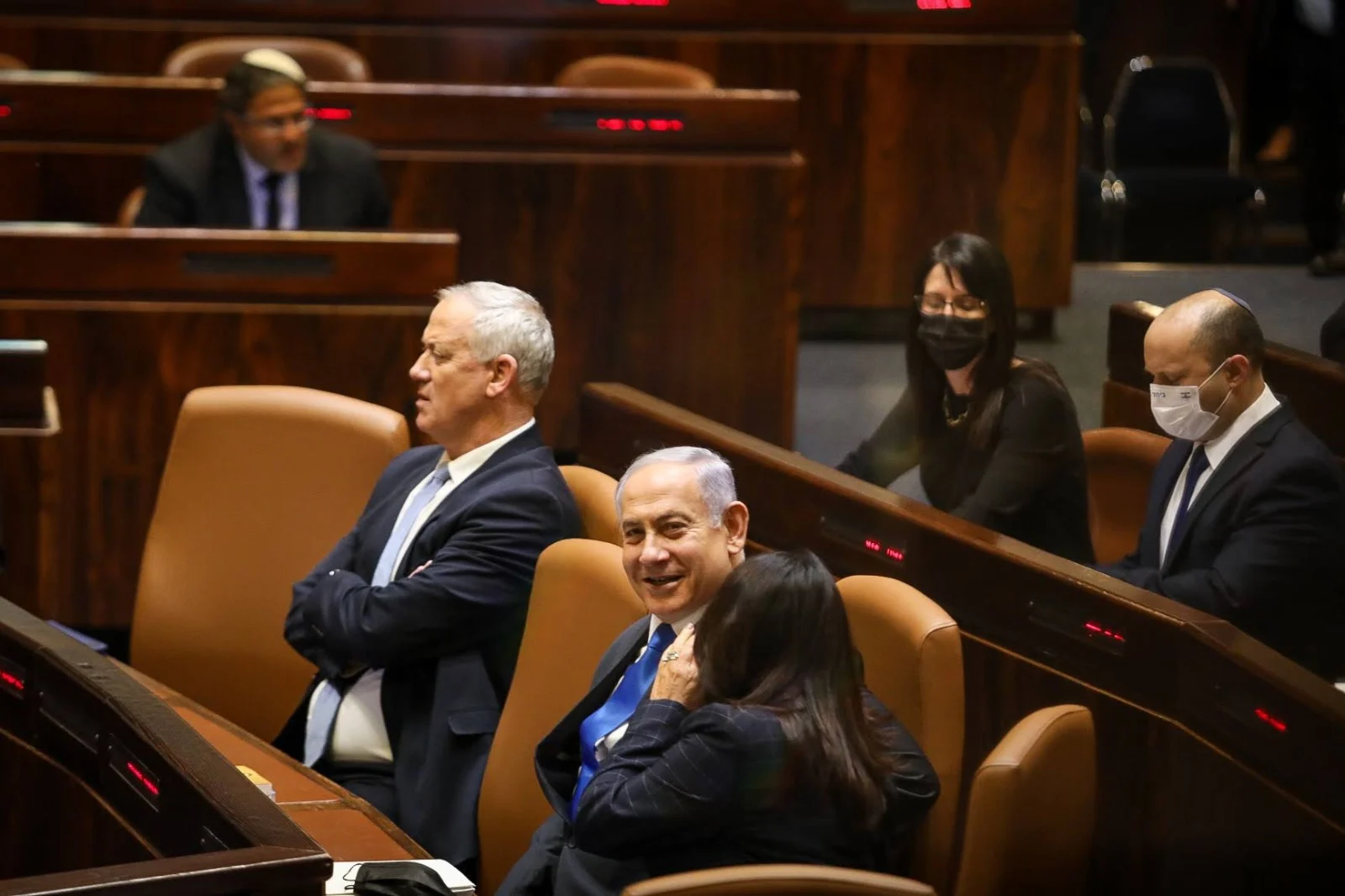 בנימין נתניהו, בני גנץ, כנסת, מליאה