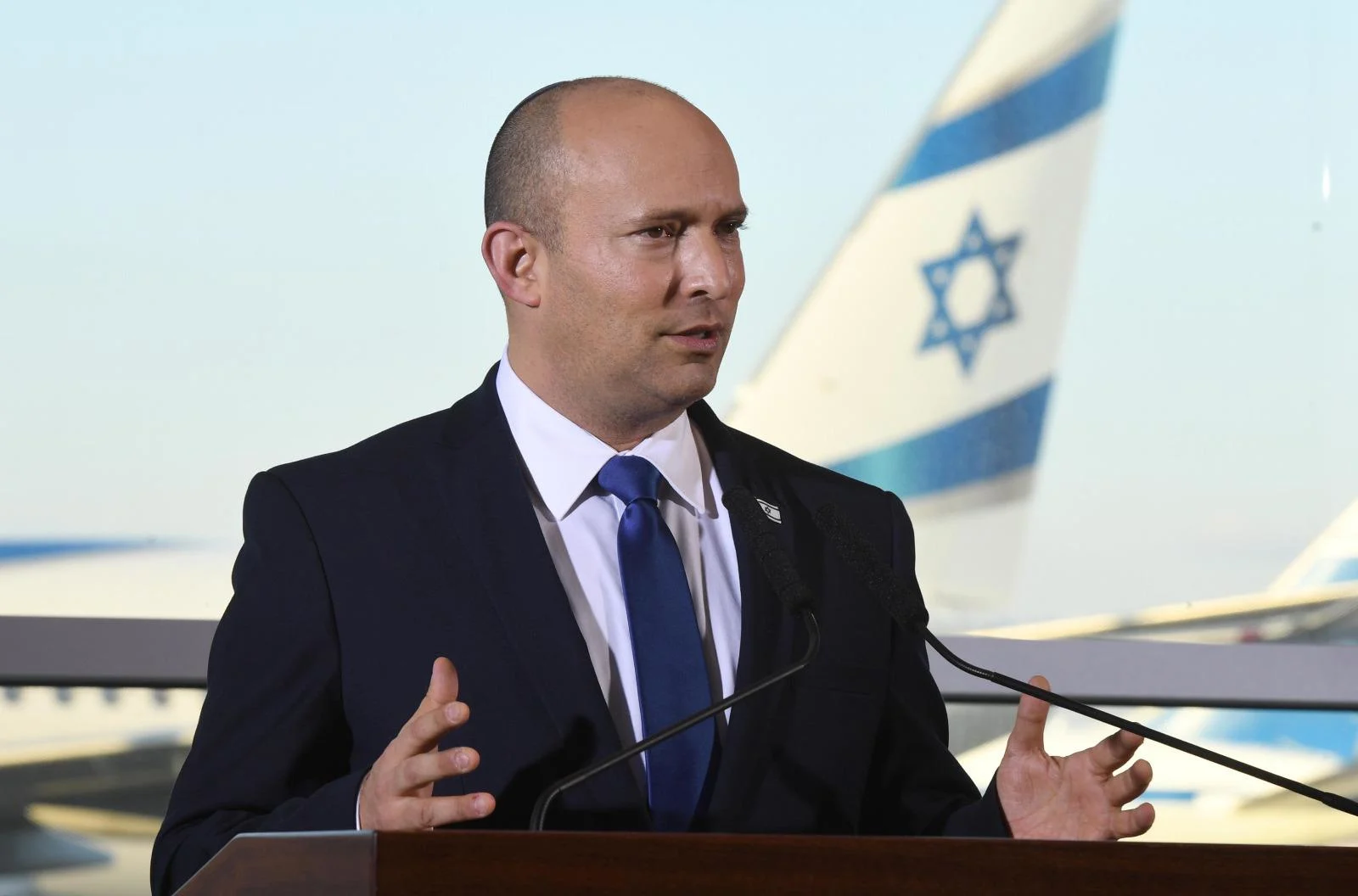 ראש הממשלה נפתלי בנט בנאום שנשא בנתב''ג