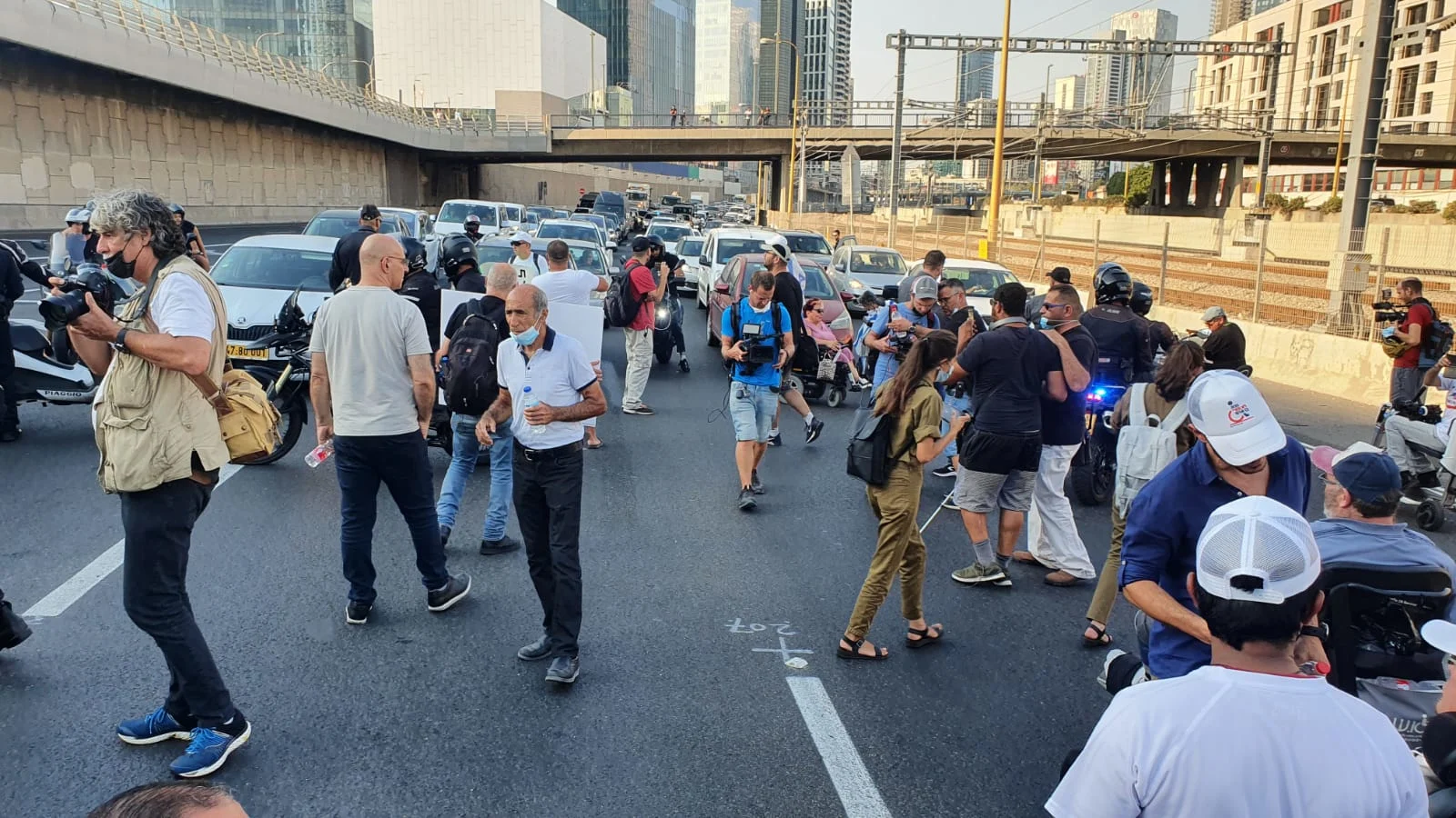 מחאת הנכים בנתיבי איילון