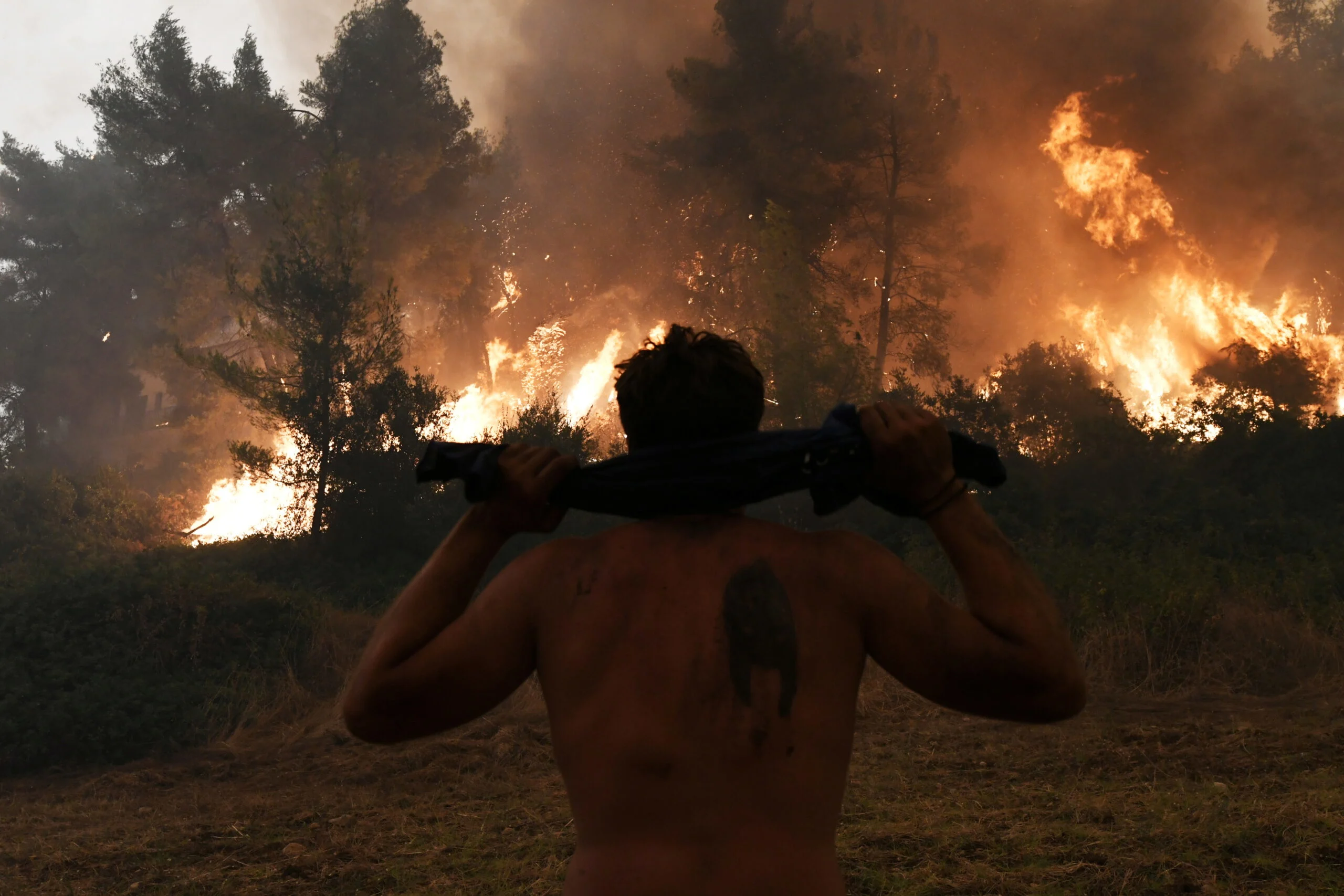 יוון שריפות שריפה