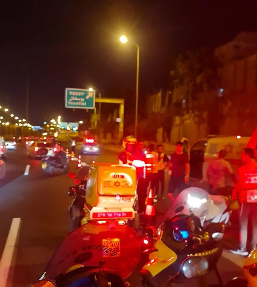 תאונת אופנוע בכביש 20 (איילון)