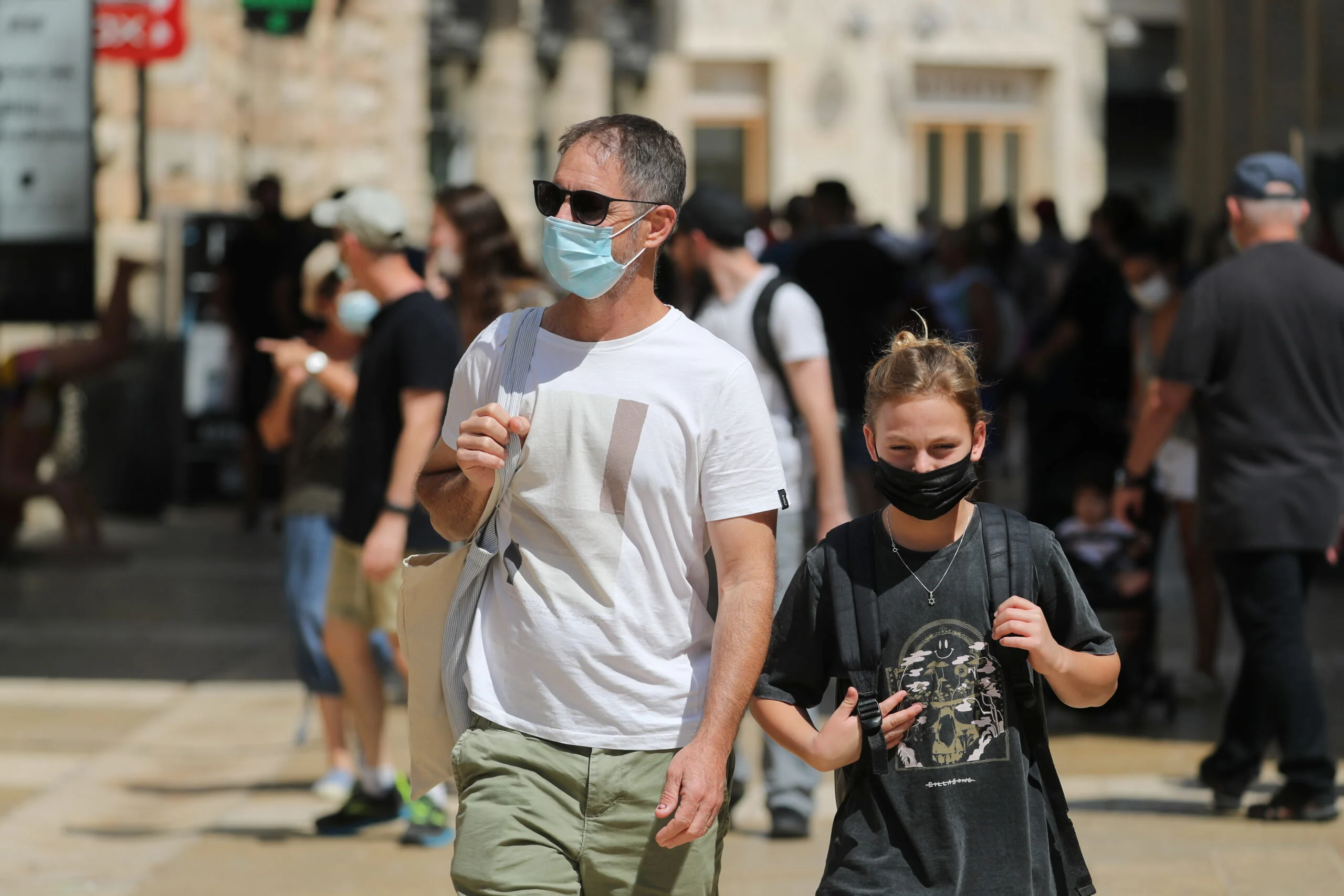 קורונה חיסון ישראל מסכה