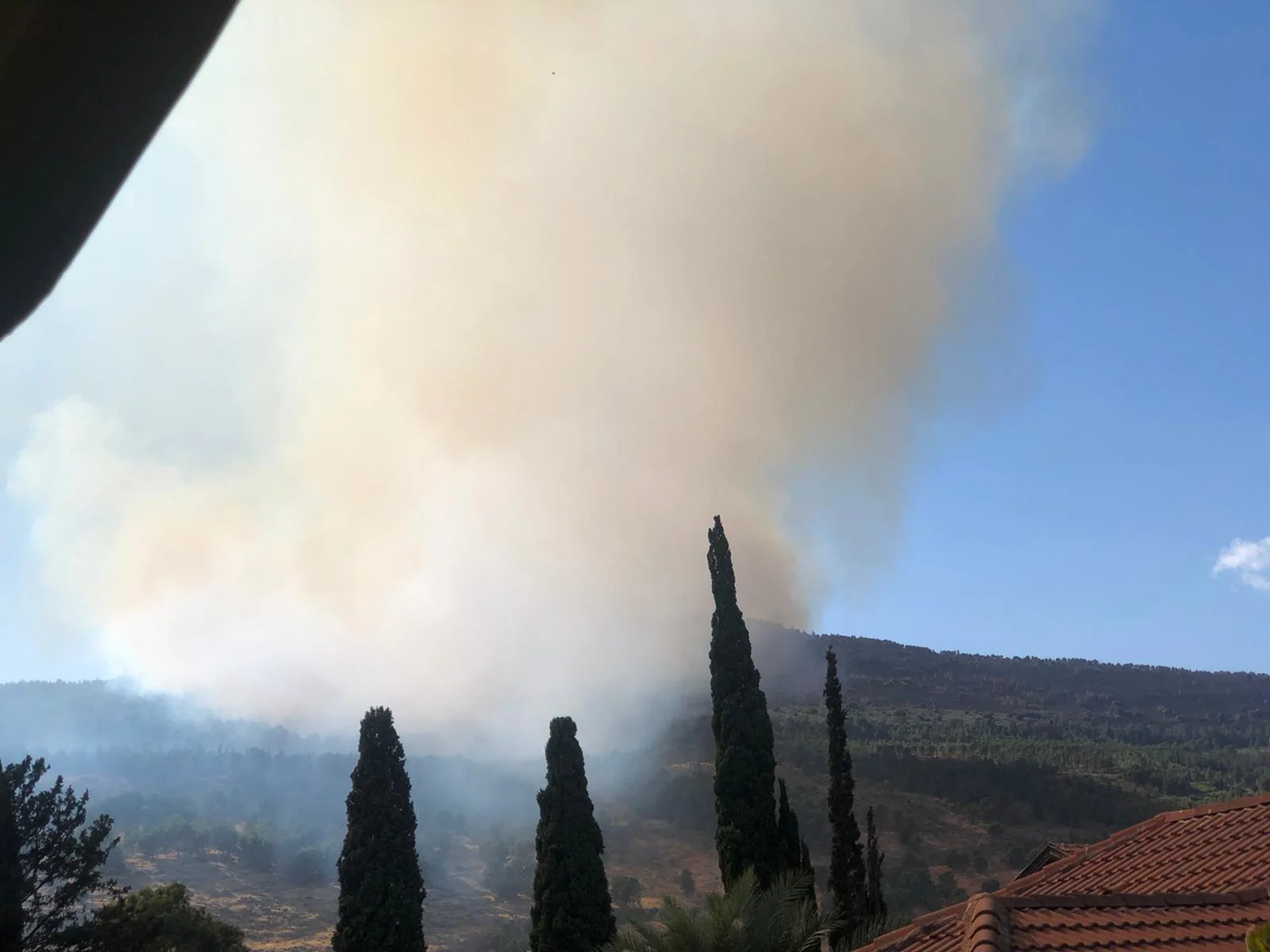 שריפה סמוך לקריית שמונה