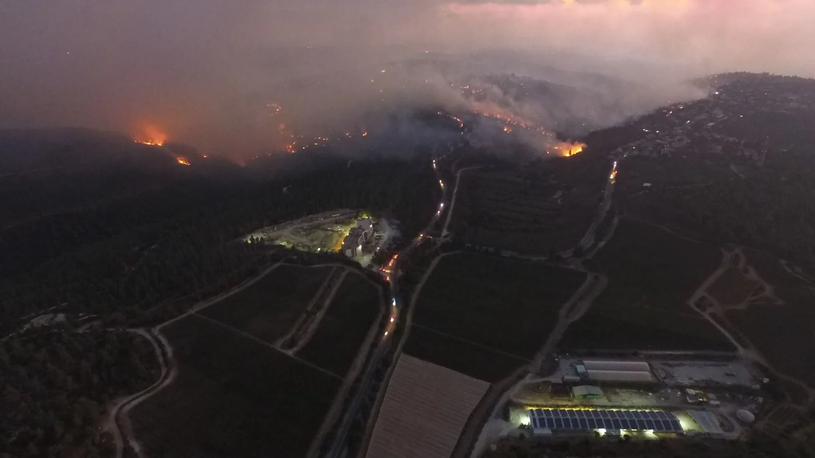 שריפה, הרי ירושלים