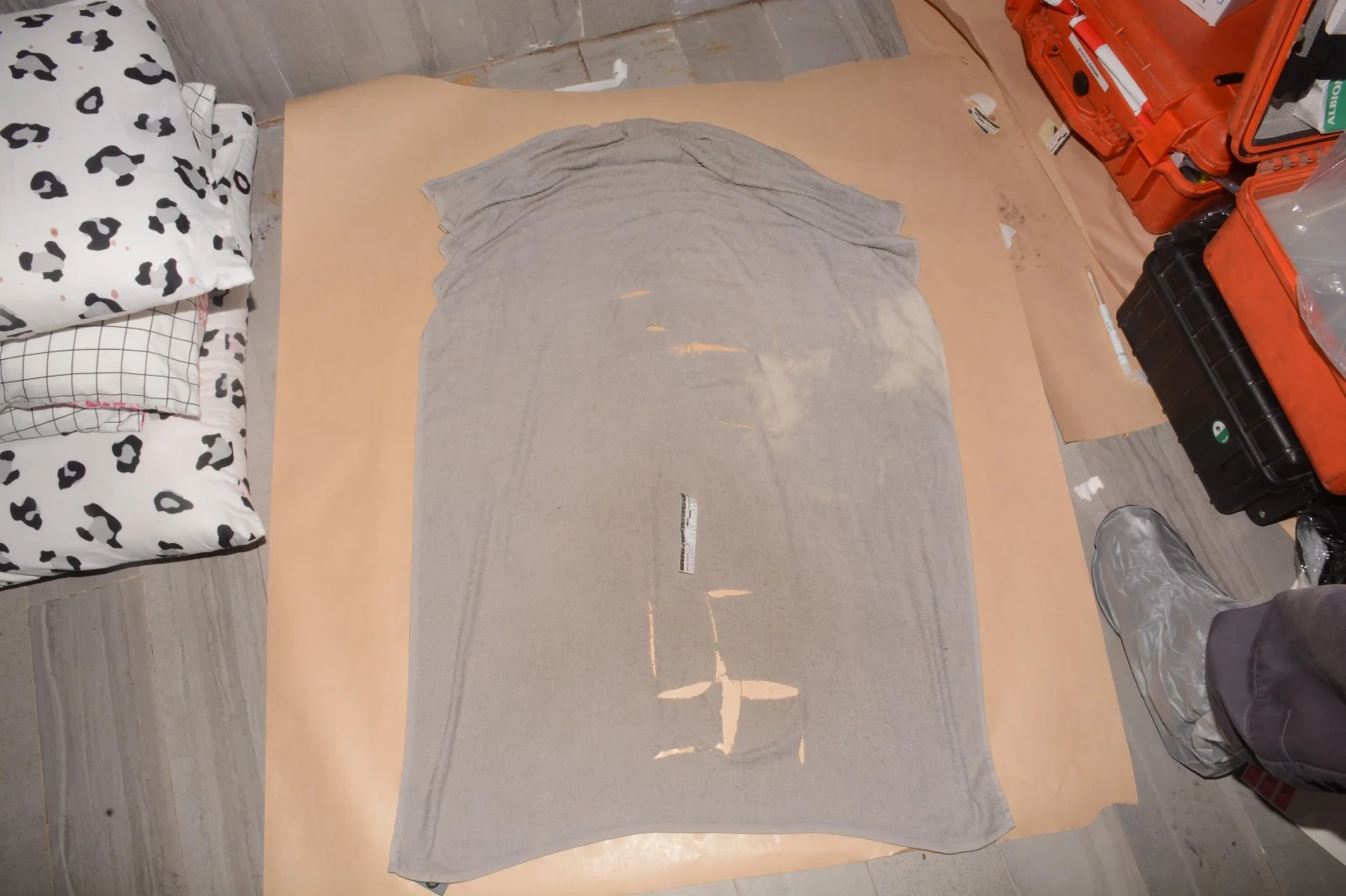 צלב קרס על מטלית רצפה