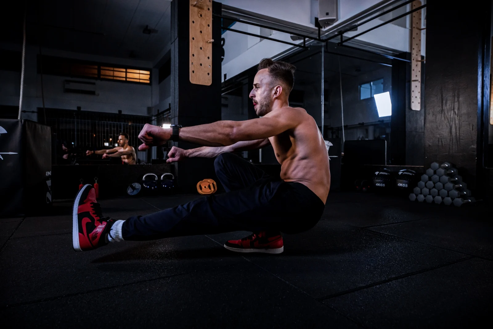 חן אולשבר עושה תרגילי איזון