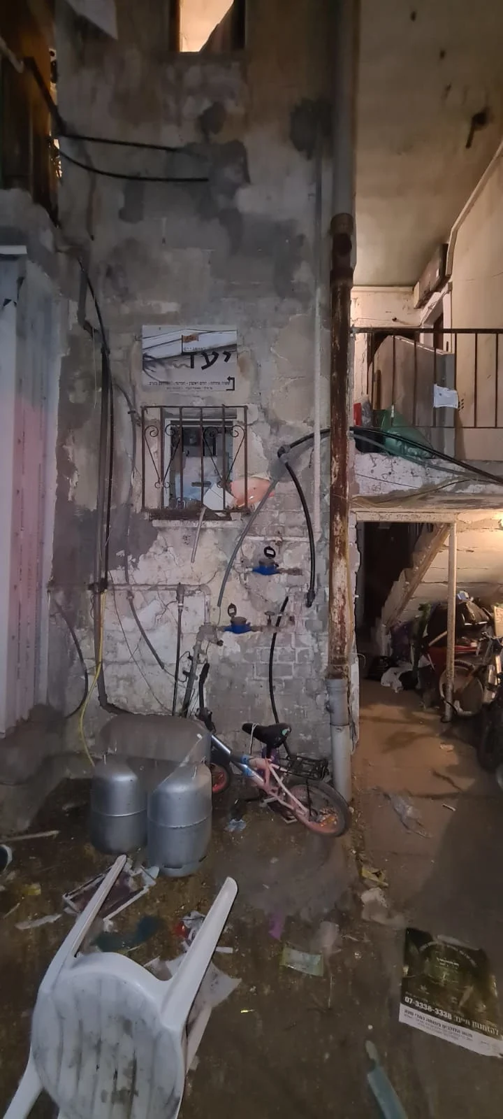 הבניין שפונה בבני ברק