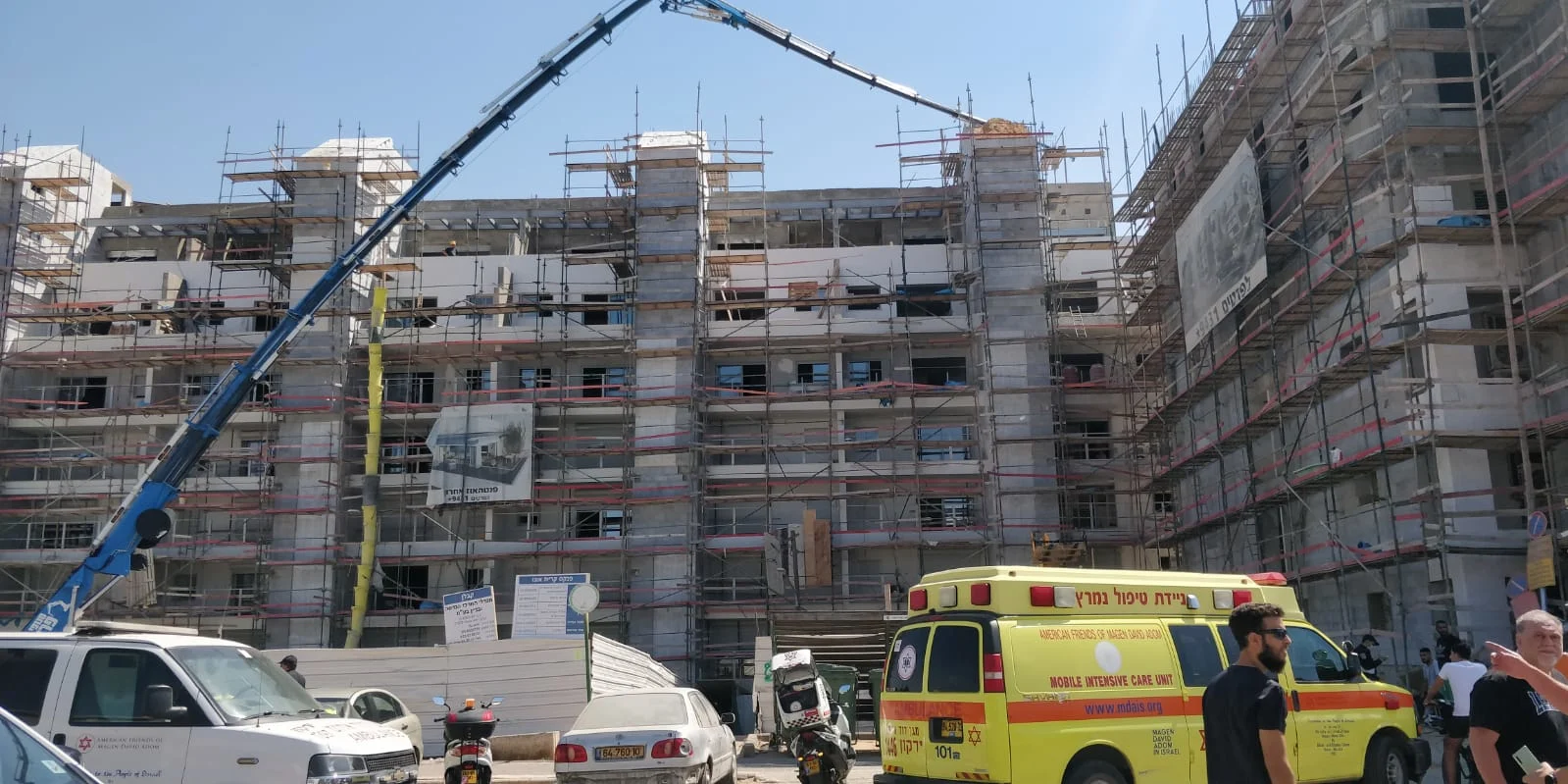 אתר הבנייה בקריית אונו בו נהרג הפועל